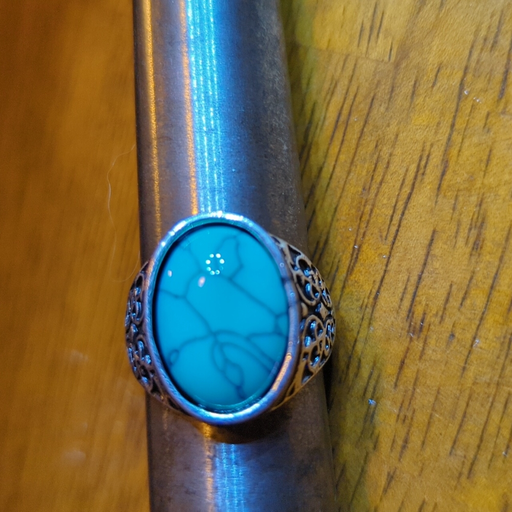 Turquoise Ring Size 10 Men's